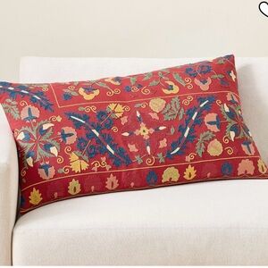 Pottery Barn - Alessia Suzani Lumbar Pillow Cover Insert.  20x36 NWT